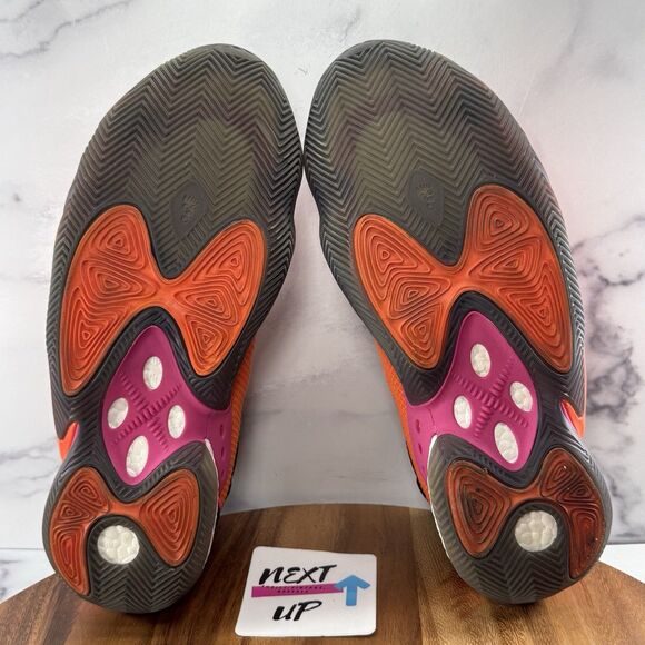 Men’s 11-Adidas BYW Select Black Impact Orange Team Real Magenta Basketball Shoe main image 7